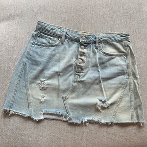 Denim Free People Skirt